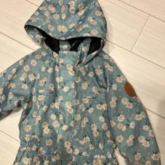 yuk スキーウェア 水色 花柄100cm