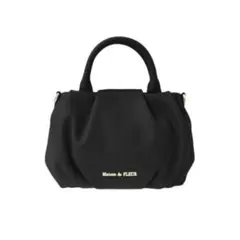 Maison de FLEUR カラフルショルダーバッグ ブラックのサムネイル