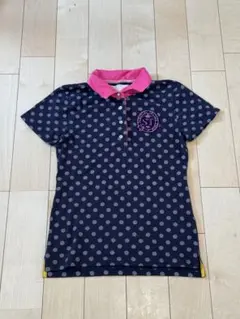 サマンサタバサ♡新品♡ゴルフ♡ポロシャツ 新品】サマンサタバサ ゴルフウェア ポロシャツ ボーダー ワッペン