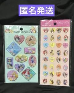 ディズニープリンセス　ストーンシール　ウォーターシール