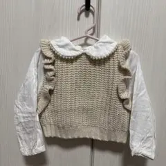 petit main クリーム色 ニットセーター 90センチ