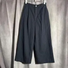 GU×beautiful people タックワイドパンツ XXL ネイビー