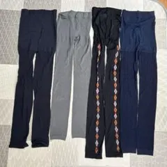 レギンス　4点　M〜L レディース　色•柄違い　まとめ売り