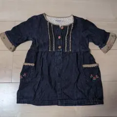 MIKI HOUSE デニムワンピース 90