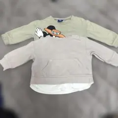 ミッキーマウス トレーナー GU　80サイズ　セット