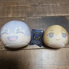 【あんスタ】おまんじゅう にぎにぎマスコット + ピンバッジ 3点セット