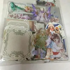 【連休限定　素材増量❢】コラージュ素材　150点　まとめ売り　シール　素材紙