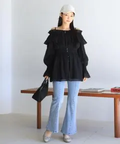 2wayぺプラムチュニック