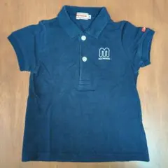 2度着用　ミキハウス　ロゴ　ポロシャツ　90cm