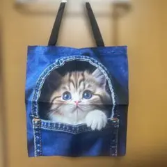 ☆新品☆ 子猫プリント トートバッグ②