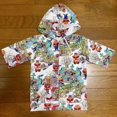 【美品】HYSTERIC MINI 半袖パーカー ホワイト 白 ミニちゃん120