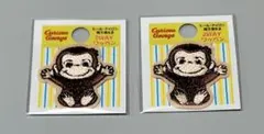CGTV TOY ミニワッペン おさるのジョージ　2枚セット
