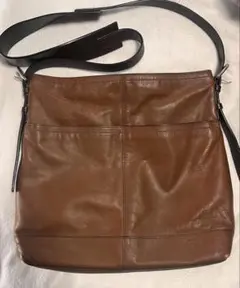 COACH ブラウン ショルダーバッグ