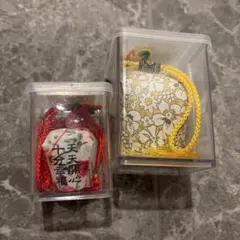 お守り 2個セット 花柄 巾着型