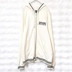 アバクロンビー＆フィッチ 長袖 チルデン風 パーカー S クリーム ワッフル