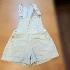 Lovetoxic ラブトキ ベージュ コーデュロイ オーバーオール 140