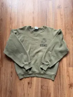 米軍放出品 USMCロゴ スウェットシャツ M
