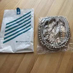 パールネックレス　4連　ゴールド　ピンクベージュ　パーティー用　大丸購入