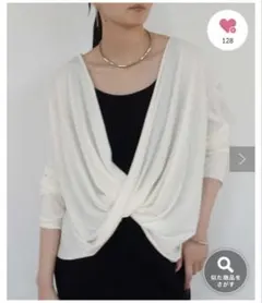 【新品タグ付】LOUNGEDRESS 2wayカシュクールシアープルオーバーのサムネイル