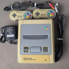 スーパーファミコン 本体 コントローラー2個付き ジャンク 通電確認済み