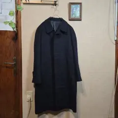 カシミヤ100% ステンカラーコート　紳士服　比翼　美品　一点限り　M