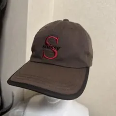 Stüssy キャップ ブラウン 刺繍ロゴ