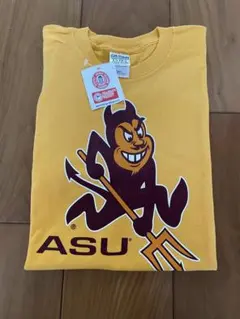 新品　アリゾナ大学　カレッジ　ロゴ Tシャツ 黄色