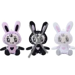 メゾピアノmezzo ベリエ　ぬいぐるみ ウサギキャラクター 3体セット Amazon.co.jp: mezzopiano メゾピアノ ぬいぐるみバッジ ベリエ