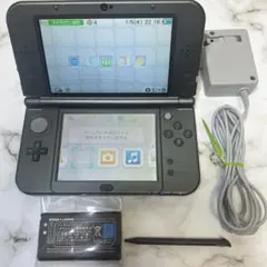 【美品】Newニンテンドー3DS LL ブラック【タッチペン・新品バッテリー付】