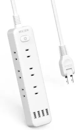 Mscienエムサイン 延長コード 2m 電源タップ usb付き