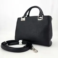 未使用 DIANA ダイアナ ハンドバッグ ショルダーバッグ 2way 黒