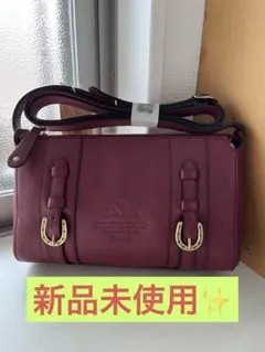 Dakota ショルダーバッグ 牛革 ボルドー