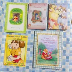 Winnie the Pooh　レトロ　ノート　メモ　レターセット　5点セット