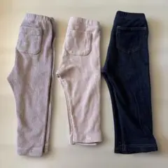 UNIQLO 10部丈レギンス 80cm 3枚セット