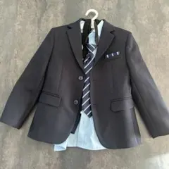 【美品】バッグ＆フォース フォーマル スーツ キッズ 120男の子 ネイビー