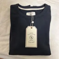 AIGLE ネイビー クルーネック スウェット