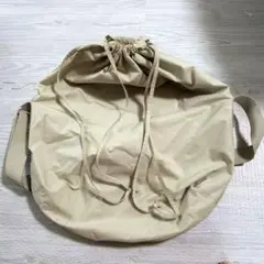 UNIQLO U ドローストリングショルダーバッグ ベージュ