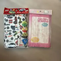 Skater トミカ柄 子供用不織布マスク 10枚入りハローキティ3枚入　セットのサムネイル