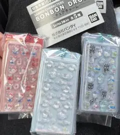 サンリオキャラクターズ ボンボンドロップ ミニチュアチャーム 3個セット