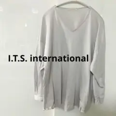 I.T.S. international Vネック長袖カットソー 日本製