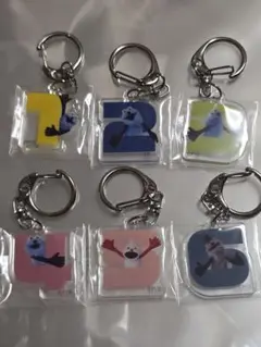 パペットスンスン ナンバー アクリルキーホルダー　前半フルコンプセット
