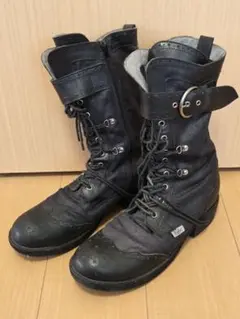 g*i様 ヨースケ YOSUKE ヨースケ　ミクスチャーレースアップブーツ　紐