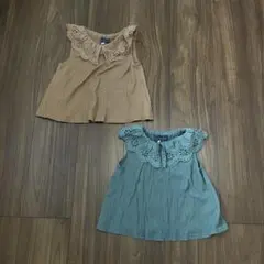 トップス　ブラウス　90㎝　80センチ　ベビー　２枚セット　姉妹　おそろい