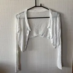 GRL ショート丈 カーディガン ホワイト