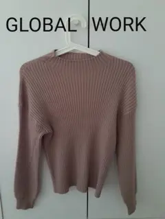 GLOBAL WORK リブニット 長袖