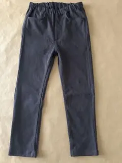 無印良品　ジャージーカラーレギンスパンツ　チャコールグレー　110サイズ