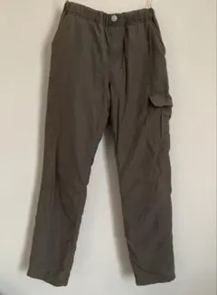 クリフメイヤー　カーゴパンツ150　裏地付き　カーキ　あったか長ズボン