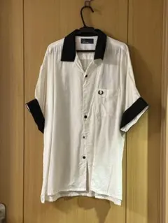 FRED PERRY オープンカラー ボーリングシャツ/F4508/月桂樹/Sのサムネイル