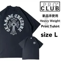 新品未使用 プロクラブ ヘビーウエイト プリント Tシャツ C柄 半袖 黒 L