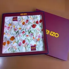 新品未使用　KENZO ケンゾー 花柄 ハンカチ ピンク イエロー 2枚セット